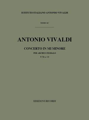 Vivaldi: Concerto FXI/13 (RV134) in E minor