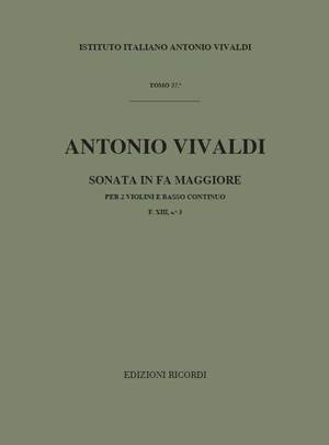 Vivaldi: Sonata FXIII/3 (RV68) in F major
