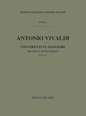 Vivaldi: Concerto FI/17 (RV288) in F major