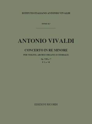 Vivaldi: Concerto FI/28 (RV242, Op.8/7) in D minor