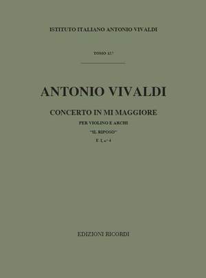 Vivaldi: Concerto FI/4 (RV270) in E major