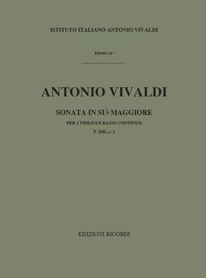 Vivaldi: Sonata FXIII/2 (RV77) in B flat major