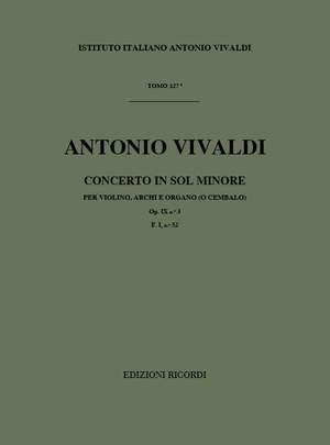 Vivaldi: Concerto FI/52 (RV334, Op.9/3) in G minor