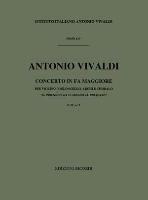 Vivaldi: Concerto FIV/5 (RV544) in F major