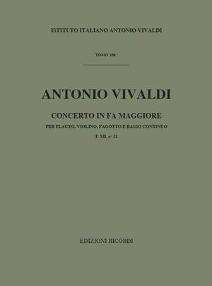 Vivaldi: Concerto FXII/21 (RV100) in F major