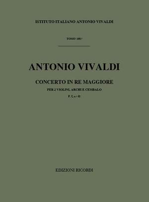 Vivaldi: Concerto FI/41 (RV512) in D major