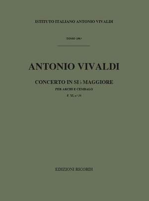 Vivaldi: Concerto FXI/24 (RV167) in B flat major