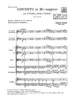 Vivaldi: Concerto FI/101 (RV515) in E flat major Product Image