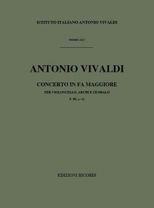 Vivaldi: Concerto FIII/11 (RV412) in F major