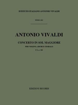 Vivaldi: Concerto FI/103 (RV303) in G major