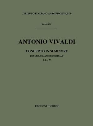 Vivaldi: Concerto FI/77 (RV390) in B minor