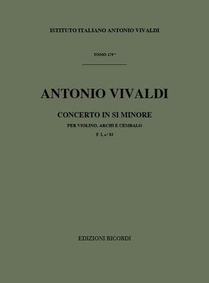 Vivaldi: Concerto FI/83 (RV387) in B minor