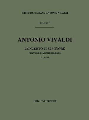 Vivaldi: Concerto FI/115 (RV386) in B minor