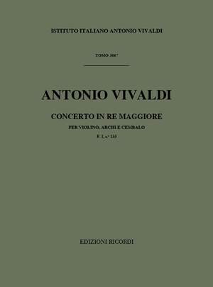 Vivaldi: Concerto FI/133 (RV233) in D major
