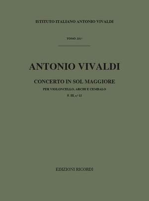 Vivaldi: Concerto FIII/12 (RV413) in G major