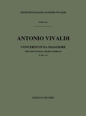 Vivaldi: Concerto FIII/14 (RV411) in F major