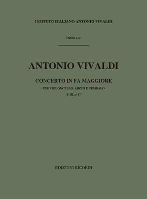 Vivaldi: Concerto FIII/17 (RV410) in F major