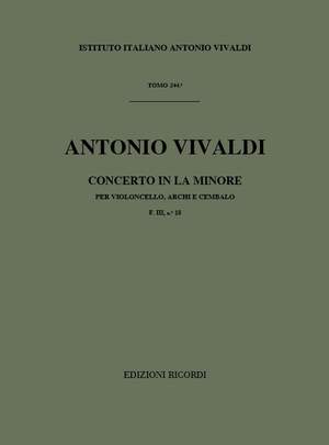 Vivaldi: Concerto FIII/18 (RV418) in A minor