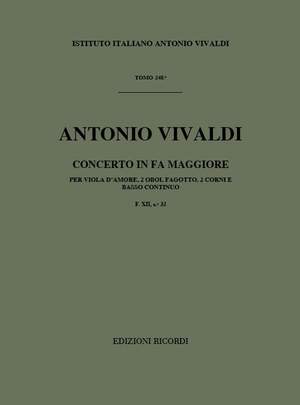 Vivaldi: Concerto FXII/32 (RV97) in F major