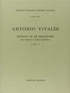 Vivaldi: Sonata FXIII/6 (RV10) in D major