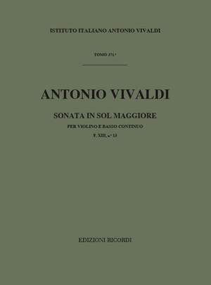 Vivaldi: Sonata FXIII/13 (RV25) in G major