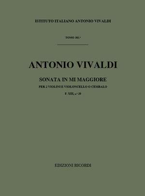 Vivaldi: Sonata FXIII/20 (RV66, Op.1/4) in E major