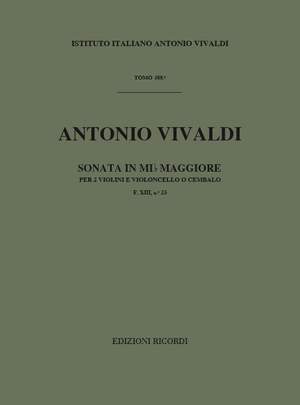 Vivaldi: Sonata FXIII/23 (RV65, Op.1/7) in E flat major