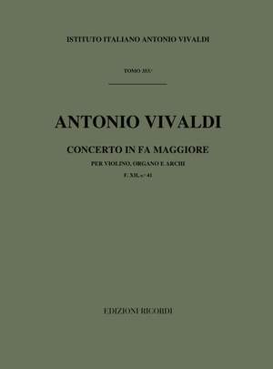 Vivaldi: Concerto FXII/41 (RV542) in F major
