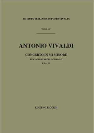 Vivaldi: Concerto FI/181 (RV279, Op.4/2) in E minor
