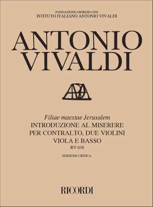 Vivaldi: Filiae maestae Jerusalem RV638 (Crit.Ed.)
