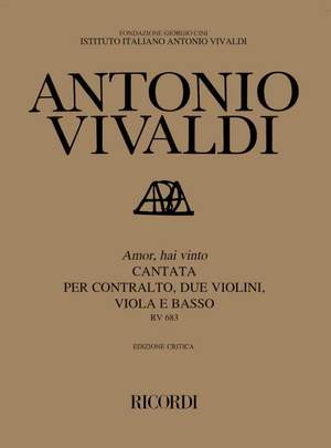 Vivaldi: Amor, hai vinto RV683 (Crit.Ed.)