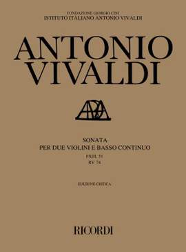 Vivaldi: Sonata FXIII/51 (RV74) in G minor (Crit.Ed.)