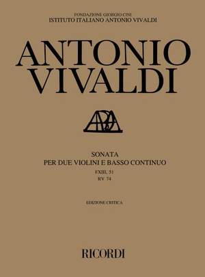 Vivaldi: Sonata FXIII/51 (RV74) in G minor (Crit.Ed.)
