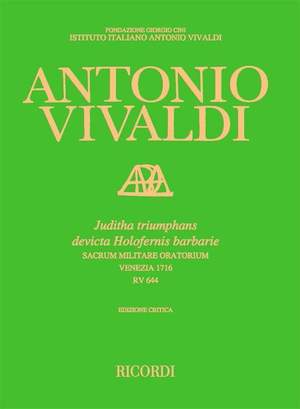 Vivaldi: Juditha triumphans RV644 (Crit.Ed.)