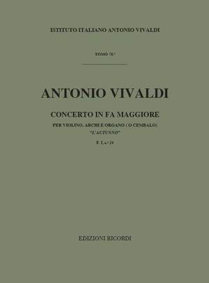 Vivaldi: Autumn FI/24 (RV293, Op.8/3) in F major(ed. G.F.Malipiero)