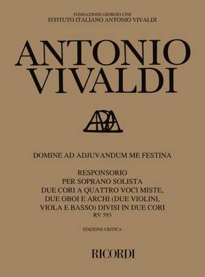 Vivaldi: Domine ad adiuvandum me festina RV593 (Crit.Ed.)