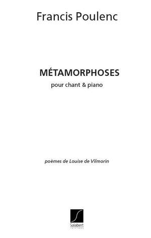 Poulenc: Métamorphoses, 3 Mélodies