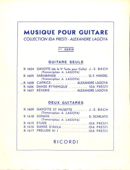 Lagoya: Capriccio