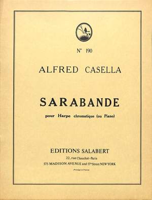 Casella: Sarabande Op.10