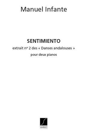 Infante: Danses andalouses No.2: Sentimiento