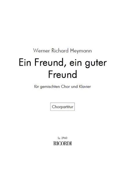 Heymann: Ein Freund, ein guter Freund