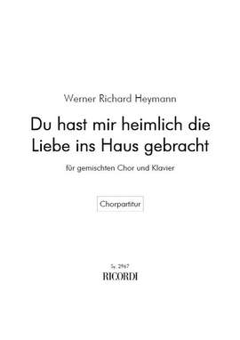Heymann: Du hast mir heimlich die Liebe ins Haus gebracht