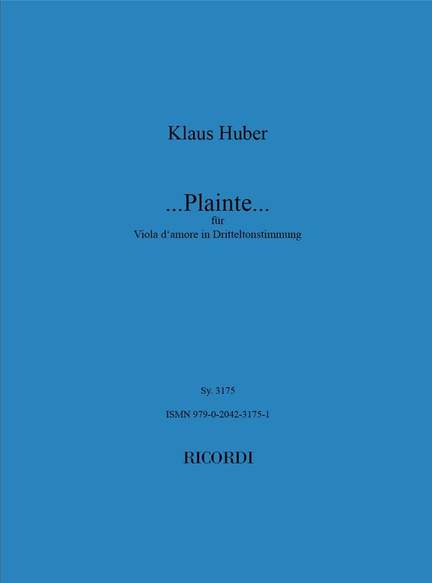 Huber: Plainte...