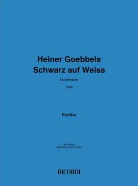 Goebbels: Schwarz auf Weiss
