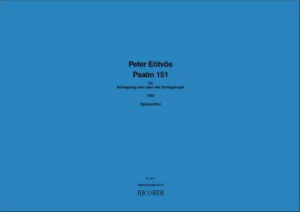 Eötvös: Psalm 151