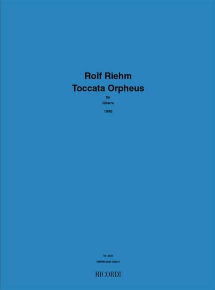 Riehm: Toccata Orpheus