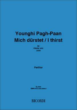 Pagh-Paan: Mich dürstet/I thirst