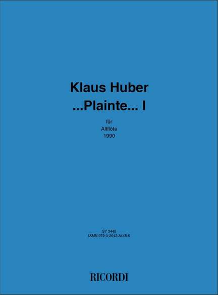 Huber: Plainte... I