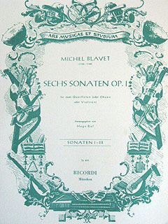 Blavet: 6 Sonatas Op.1, No.1 - No.3