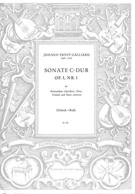Galliard: Sonata Op.1, No.1 in C